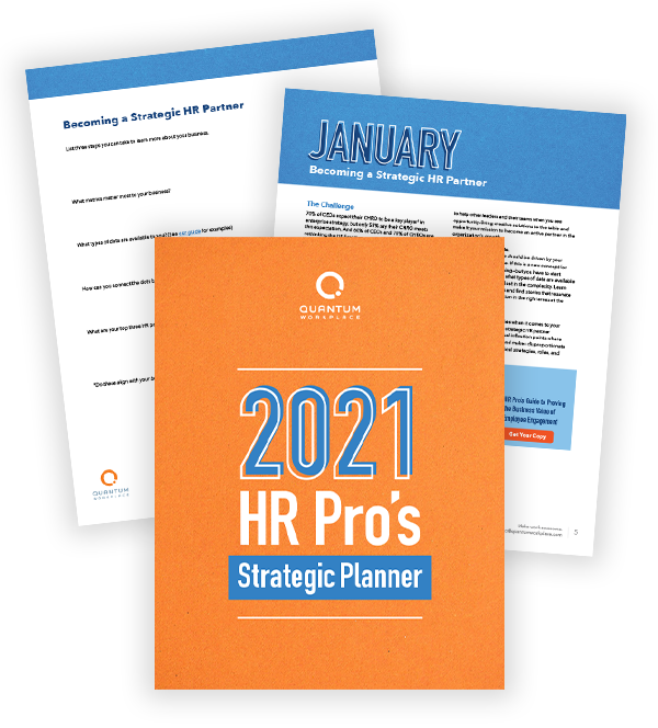 2021 hr calendar template and strategic planner for employee success